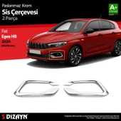 S-Dizayn Fiat Egea HB Krom Sis Çerçevesi 2 Prç. 2020 Üzeri (Mat Krom) thumbnail 1