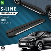 S-Dizayn Peugeot 3008 S-Line Krom Yan Basamak 183 Cm 2009-2016 A+ Kalite thumbnail 1