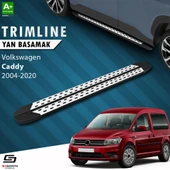 S-Dizayn VW Caddy 3 Uzun Şase TrimLine Gri Yan Basamak 225 Cm 2004-2020 A+ Kalite thumbnail 1