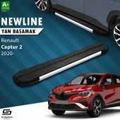 S-Dizayn Renault Captur 2 NewLine Krom Yan Basamak 183 Cm 2020 Üzeri A+ Kalite thumbnail 1