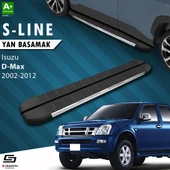 S-Dizayn Isuzu D-Max S-Line Krom Yan Basamak 203 Cm 2002-2012 A+ Kalite thumbnail 1