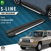 S-Dizayn Jeep Commander S-Line Aluminyum Yan Basamak 173 Cm 2006-2010 A+ Kalite thumbnail 1