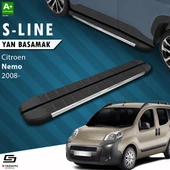 S-Dizayn Citroen Nemo S-Line Krom Yan Basamak 173 Cm 2008-2017 A+ Kalite thumbnail 1
