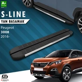 S-Dizayn Peugeot 3008 2 S-Line Krom Yan Basamak 183 Cm 2016-2023 A+ Kalite thumbnail 1