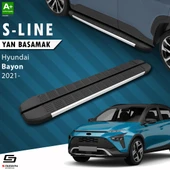 S-Dizayn Hyundai Bayon S-Line Aluminyum Yan Basamak 173 Cm 2021 Üzeri A+ Kalite thumbnail 1