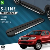 S-Dizayn Toyota Hilux 7 S-Line Krom Yan Basamak 203 Cm 2006-2015 A+ Kalite thumbnail 1