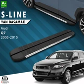 S-Dizayn Audi Q7 S-Line Krom Yan Basamak 213 Cm 2005-2015 A+ Kalite thumbnail 1