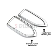 S-Dizayn Renault Captur 2 Krom İç Kapı Kolu Çerçevesi 4 Prç. 2020 Üzeri (Mat Krom) thumbnail 5