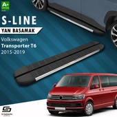 S-Dizayn VW Transporter T6 Uzun Şase S-Line Krom Yan Basamak 253 Cm 2015-2019 A+ Kalite thumbnail 1