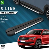 S-Dizayn Skoda Kodiaq S-Line Aluminyum Yan Basamak 193 Cm 2017-2023 A+ Kalite thumbnail 1