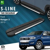 S-Dizayn Ford Ranger 3 S-Line Aluminyum Yan Basamak 203 Cm 2012-2022 A+ Kalite thumbnail 1