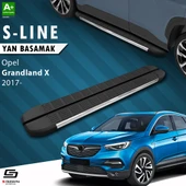 S-Dizayn Opel Grandland X S-Line Krom Yan Basamak 183 Cm 2017-2024 A+ Kalite thumbnail 1