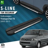 S-Dizayn VW Transporter T5 Kısa Şase S-Line Krom Yan Basamak 213 Cm 2003-2015 A+ Kalite thumbnail 1