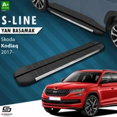 S-Dizayn Skoda Kodiaq S-Line Krom Yan Basamak 193 Cm 2017-2023 A+ Kalite thumbnail 1