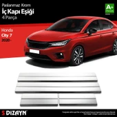 S-Dizayn Honda City Krom İç Kapı Eşiği 4 Prç. 2020 Üzeri thumbnail 1