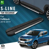 S-Dizayn Fiat Fullback S-Line Krom Yan Basamak 193 Cm 2016-2019 A+ Kalite thumbnail 1