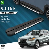 S-Dizayn Hyundai Santa Fe S-Line Aluminyum Yan Basamak 163 Cm 2000-2006 A+ Kalite thumbnail 1