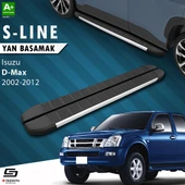 S-Dizayn Isuzu D-Max S-Line Aluminyum Yan Basamak 203 Cm 2002-2012 A+ Kalite thumbnail 1