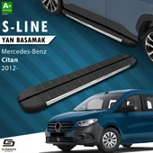 S-Dizayn Mercedes Citan S-Line Krom Yan Basamak 193 Cm 2012-2021 A+ Kalite thumbnail 1