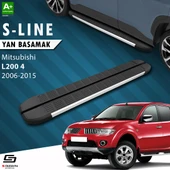 S-Dizayn Mitsubishi L200 4 S-Line Aluminyum Yan Basamak 193 Cm 2006-2015 A+ Kalite thumbnail 1