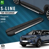 S-Dizayn Peugeot 5008 2 S-Line Krom Yan Basamak 203 Cm 2017-2023 A+ Kalite thumbnail 1