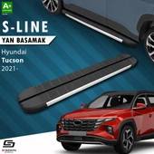 S-Dizayn Hyundai Tucson 4 S-Line Aluminyum Yan Basamak 173 Cm 2021 Üzeri A+ Kalite thumbnail 1