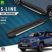 S-Dizayn Toyota RAV 4 5 S-Line Krom Yan Basamak 173 Cm 2018 Üzeri A+ Kalite thumbnail 1