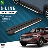 S-Dizayn VW Touareg 3 S-Line Aluminyum Yan Basamak 193 Cm 2018 Üzeri A+ Kalite thumbnail 1
