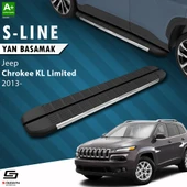S-Dizayn Jeep Cherokee KL S-Line Krom Yan Basamak 173 Cm 2013-2023 A+ Kalite thumbnail 1