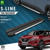 S-Dizayn Nissan Qashqai 3 S-Line Aluminyum Yan Basamak 173 Cm 2021 Üzeri A+ Kalite thumbnail 1