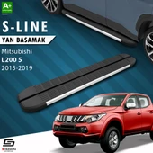 S-Dizayn Mitsubishi L200 5 S-Line Aluminyum Yan Basamak 193 Cm 2015-2019 A+ Kalite thumbnail 1