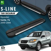 S-Dizayn Hyundai Santa Fe S-Line Krom Yan Basamak 163 Cm 2000-2006 A+ Kalite thumbnail 1