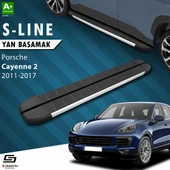 S-Dizayn Porsche Cayenne 2 S-Line Aluminyum Yan Basamak 193 Cm 2011-2017 A+ Kalite - 1