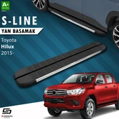 S-Dizayn Toyota Hilux 8 S-Line Krom Yan Basamak 203 Cm 2015 Üzeri A+ Kalite thumbnail 1