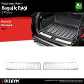 S-Dizayn Hyundai Tucson 4 Krom Bagaj İç Eşiği 2021-2024 thumbnail 1