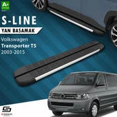 S-Dizayn VW Transporter T5 Kısa Şase S-Line Aluminyum Yan Basamak 213 Cm 2003-2015 A+ Kalite thumbnail 1