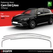 S-Dizayn Fiat Egea Cross Krom Cam Üst Çıtası 4 Prç. 2020 Üzeri thumbnail 1