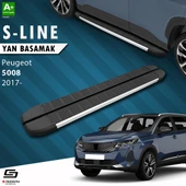 S-Dizayn Peugeot 5008 2 S-Line Aluminyum Yan Basamak 203 Cm 2017-2023 A+ Kalite thumbnail 1