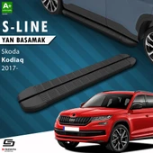 S-Dizayn Skoda Kodiaq S-Line Siyah Yan Basamak 193 Cm 2017-2023 A+ Kalite thumbnail 1