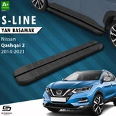 S-Dizayn Nissan Qashqai 2 S-Line Siyah Yan Basamak 173 Cm 2014-2021 A+ Kalite thumbnail 1