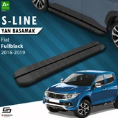 S-Dizayn Fiat Fullback S-Line Siyah Yan Basamak 193 Cm 2016-2019 A+ Kalite thumbnail 1