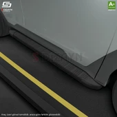 S-Dizayn Opel Combo D Uzun Şase S-Line Siyah Yan Basamak 223 Cm 2011-2018 A+ Kalite thumbnail 6