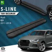 S-Dizayn Audi Q3 8U S-Line Siyah Yan Basamak 173 Cm 2011-2018 A+ Kalite thumbnail 1