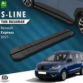 S-Dizayn Renault Express S-Line Siyah Yan Basamak 203 Cm 2021 Üzeri A+ Kalite thumbnail 1