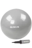 Delta 65 cm Silver Deluxe Pilates Topu Ve Çift Yönlü Pompa Seti-GÜMÜŞ thumbnail 1