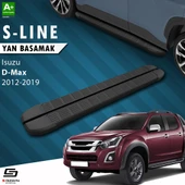 S-Dizayn Isuzu D-Max 2 S-Line Siyah Yan Basamak 203 Cm 2012-2019 A+ Kalite thumbnail 1
