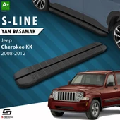 S-Dizayn Jeep Cherokee KK S-Line Siyah Yan Basamak 153 Cm 2008-2012 A+ Kalite thumbnail 1