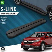 S-Dizayn Honda CR-V 5 S-Line Siyah Yan Basamak 173 Cm 2018-2022 A+ Kalite thumbnail 1