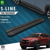 S-Dizayn Chevrolet Captiva S-Line Siyah Yan Basamak 183 Cm 2006-2018 A+ Kalite thumbnail 1