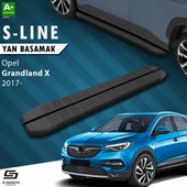 S-Dizayn Opel Grandland X S-Line Siyah Yan Basamak 183 Cm 2017-2024 A+ Kalite thumbnail 1